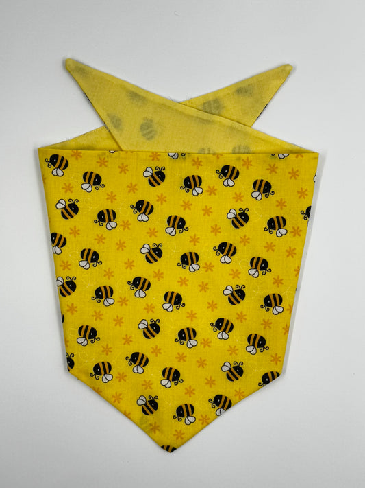 Bee Happy Reversible Dog Bandana