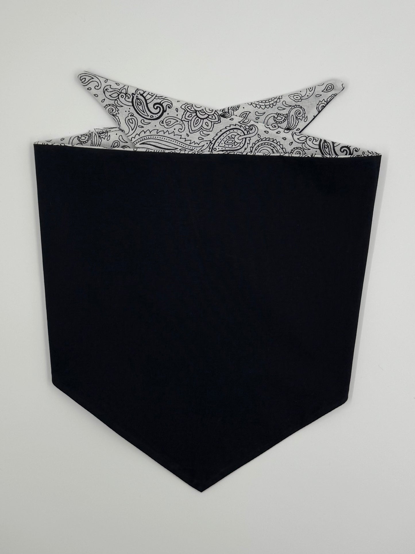 Monochrome Maverick Reversible Dog Bandana