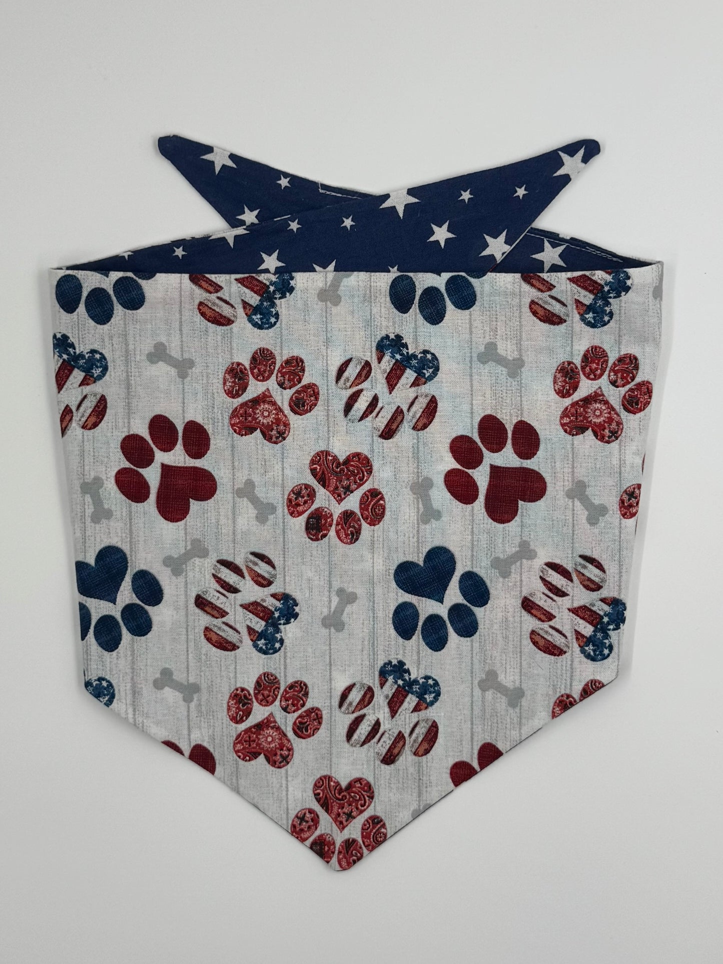 Paw-Triotic Pup Reversible Dog Bandana