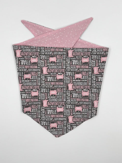 Off-Road Cutie: Reversible Jeep-Themed Dog Bandana