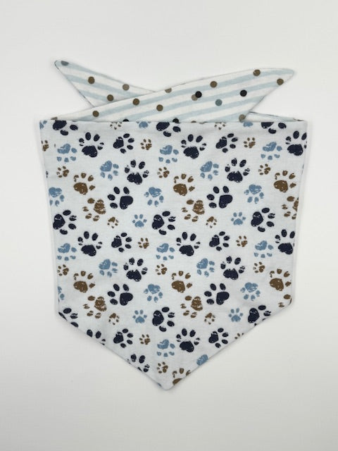 Pawprints & Playtime: Reversible Dog Bandana