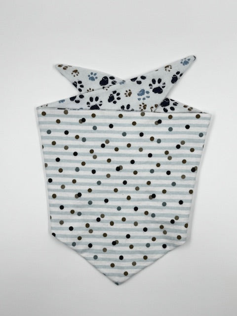 Pawprints & Playtime: Reversible Dog Bandana