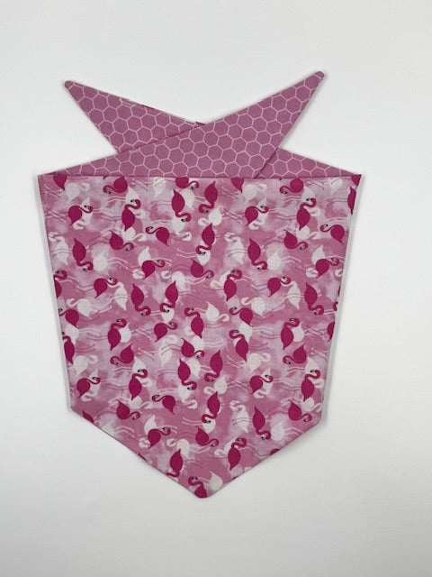 Flamin-Go Fab: Reversible Flamingo Dog Bandana